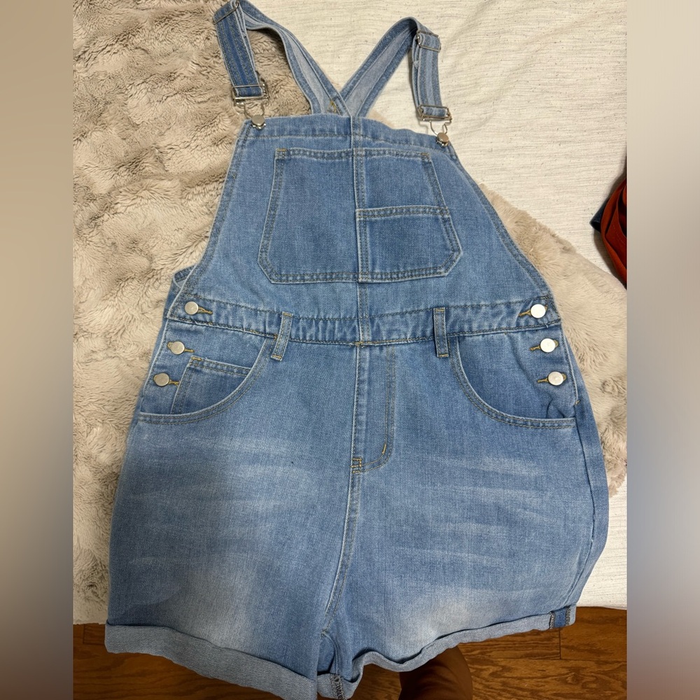 Denim overalls